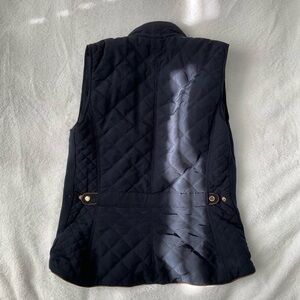 Zara Quilted Navy Vest